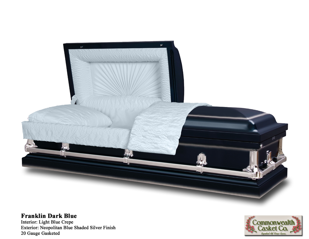 Franklin Dark Blue Shaded Silver